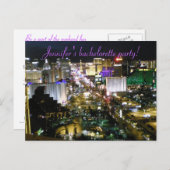 Las Vegas Bachelorette Uitnodigingen (Voorkant / Achterkant)
