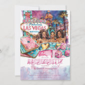 Las Vegas Bachelorette weekend Afro meisjes Kaart (Voorkant)