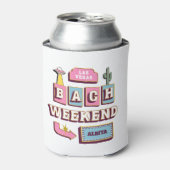 Las Vegas Bachelorette Weekend Cactus Retro Blikjeskoeler (Blikje Voorkant)