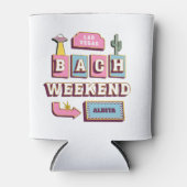 Las Vegas Bachelorette Weekend Cactus Retro Blikjeskoeler (Voorkant)