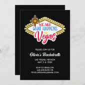 Las Vegas Bachelorette Weekend Custom Kaart (Voorkant / Achterkant)