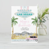 Las Vegas Bachelorette Weekend Kaart (Staand voorkant)