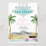 Las Vegas Bachelorette Weekend Kaart<br><div class="desc">Deze Las Vegas-uitnodiging is perfect voor je vrijgezellen of meisjes weekend.</div>