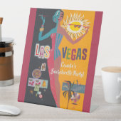  Las Vegas Bachelorette Weekend Party Reclamebord Met Voetstuk (Insitu)