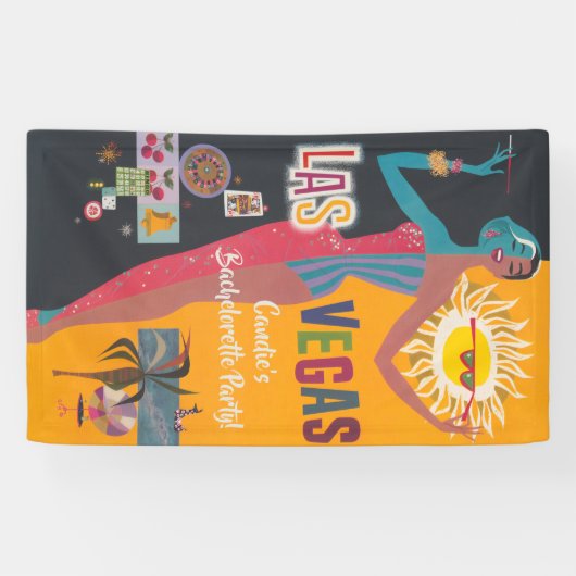  Las Vegas Bachelorette Weekend Party Spandoek (Horizontaal)