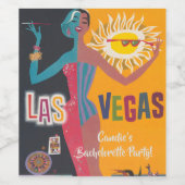  Las Vegas Bachelorette Weekend Party Wijn Etiket (Enkel label)