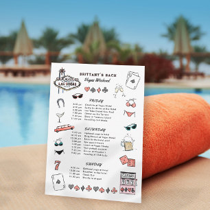 Las Vegas Bachelorette Weekend Route Kaart