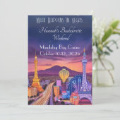 Las Vegas Bachelorette Weekend uitnodiging (Staand voorkant)