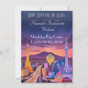 Las Vegas Bachelorette Weekend uitnodiging