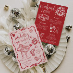 Las Vegas Bachelorette Weekendfeest Kaart<br><div class="desc">Vegas Bachelorette Weekend Invitation – Pink & Red Hand-Drawn Casino Theme Maak je klaar voor een onvergetelijk uitje voor meisjes met onze Vegas Bachelorette Weekend Invitation! Dit speelse maar chique ontwerp heeft een blozend roze achtergrond met gewaagde rode, met de hand getekende, op het casino geïnspireerde illustraties - van het...</div>