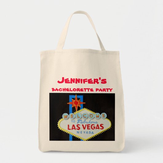 Las Vegas bachelorette Welcome Sign Tote Bag (Voorkant)