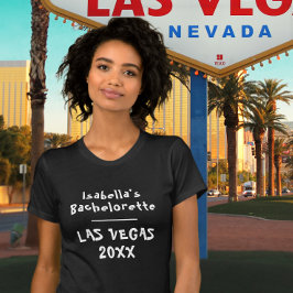 Las Vegas Bachelorette Zwarte Naam T-shirt