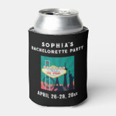 Las Vegas Bacherolette Party Wedding Favor Blikjeskoeler (Blikje Voorkant)