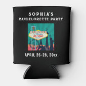 Las Vegas Bacherolette Party Wedding Favor Blikjeskoeler (Voorkant)