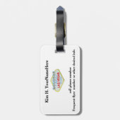 Las Vegas Bagagelabel (Achterkant verticaal)