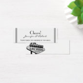 Las Vegas bestemming bruiloft Drink ticket Mini Visitekaartjes (Bureau)