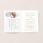 Las Vegas Bestemming Bruiloft Paspoort Uitnodiging (Binnen)