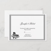 Las Vegas Bestemming Huwelijksreactie Kaart (Voorkant / Achterkant)