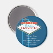 Las Vegas Bewaar de datum magneet (Voorkant / Achterkant)
