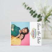 Las Vegas Bewaar de datumfoto Aankondigingskaart (Staand voorkant)