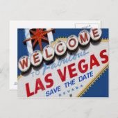 Las Vegas BEWAART HET DATUM Briefkaart (Voorkant / Achterkant)