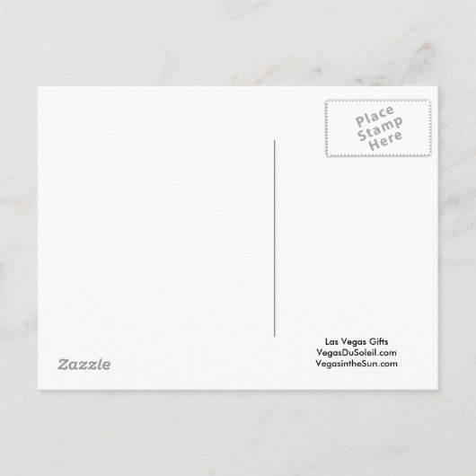 Las Vegas BEWAART HET DATUM Briefkaart (Achterkant)