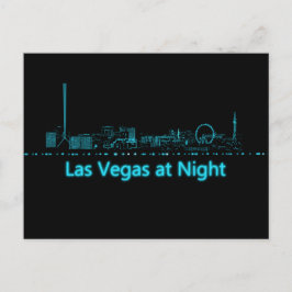 Las Vegas bij nacht Briefkaart