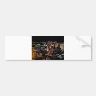Las Vegas bij nacht Bumpersticker