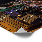 Las Vegas bij nacht Poster (Hoek)