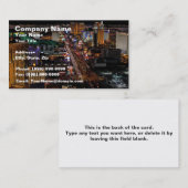 Las Vegas bij nacht Visitekaartje (Voorkant / Achterkant)