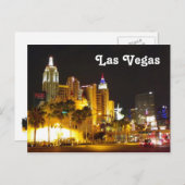 Las Vegas bij Night Briefkaart. Briefkaart (Voorkant / Achterkant)
