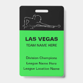 Las Vegas Biljart Thema Bulk Teamnaam Badges