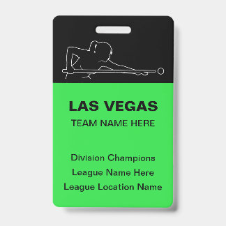 Las Vegas Biljart Thema Bulk Teamnaam Badges