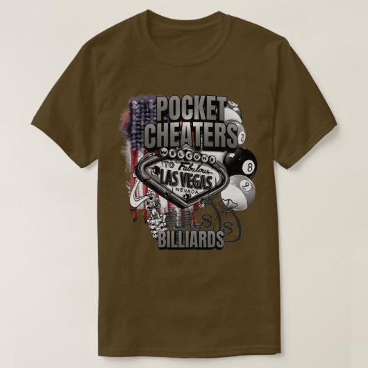 LAS VEGAS BILLIARD T-SHIRT (Design voorkant)