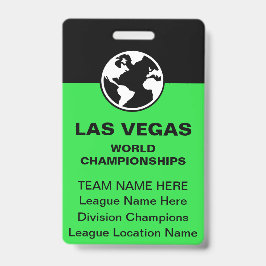 Las Vegas Billiardkampioenschap Hulpteam Badges