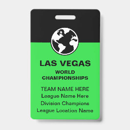 Las Vegas Billiardkampioenschap Hulpteam Badges