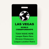 Las Vegas Billiardkampioenschap Hulpteam Badges (Voorkant)