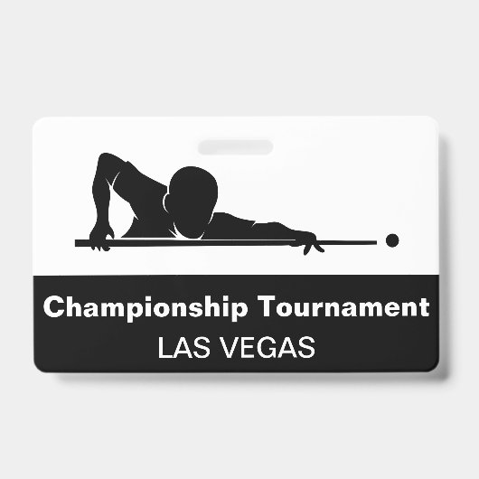 Las Vegas Billiards Budget Event Badges (Front)