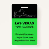 Las Vegas Billiards Theme Bulk Team Name Badges (Voorkant)
