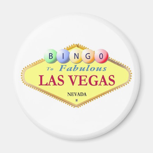 Las Vegas Bingo Magnet (Voorkant)