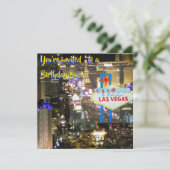Las Vegas Birthday Bash op elke leeftijd op welkom Kaart (Staand voorkant)
