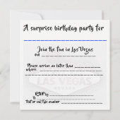 Las Vegas Birthday Bash op elke leeftijd op welkom Kaart (Achterkant)