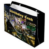 Las Vegas Birthday Bash Strip Groot Cadeauzakje (Achterkant Gekanteld)