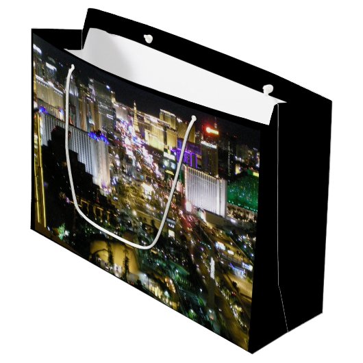 Las Vegas Birthday Bash Strip Groot Cadeauzakje (Voorkant Gekanteld)