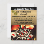 Las Vegas Birthday Bash uitnodiging (Voorkant)