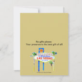 Las Vegas Birthday Bash uitnodiging (Achterkant)