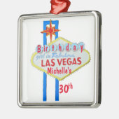 Las Vegas Birthday Celebration Pendant Metalen Ornament (Links)