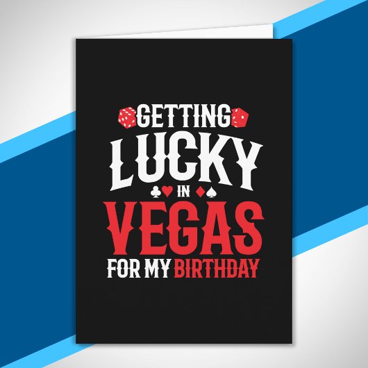 Las Vegas Birthday - Getting Lucky in Vegas Kaart