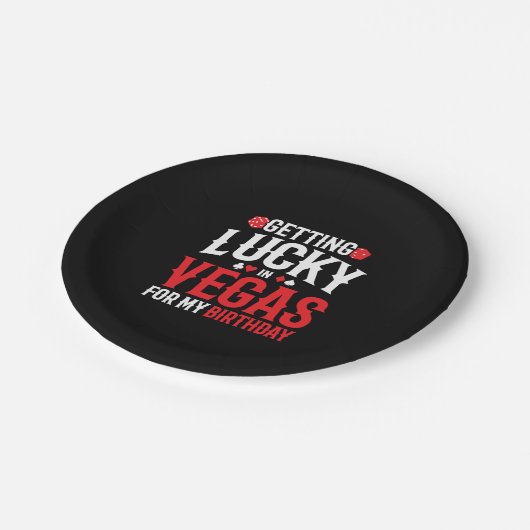 Las Vegas Birthday - Getting Lucky in Vegas Papieren Bordje (Gekanteld)