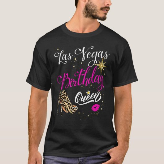 Las Vegas Birthday Girl & Girls Trip for Women Sq T-shirt (Voorkant)